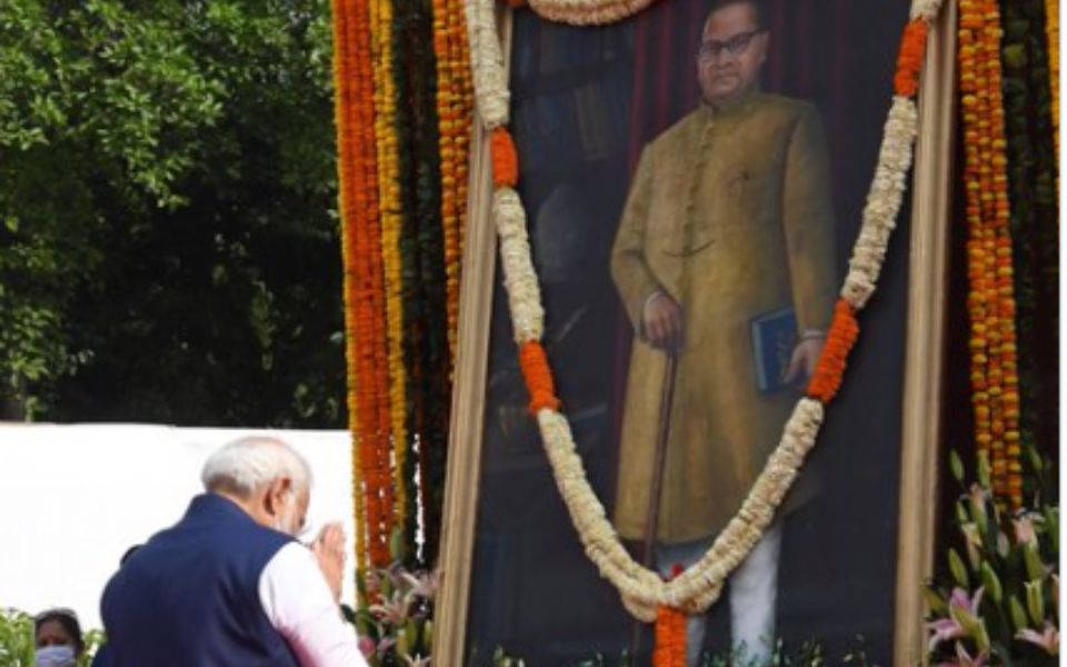 PM Modi pays tributes to Babasaheb Ambedkar